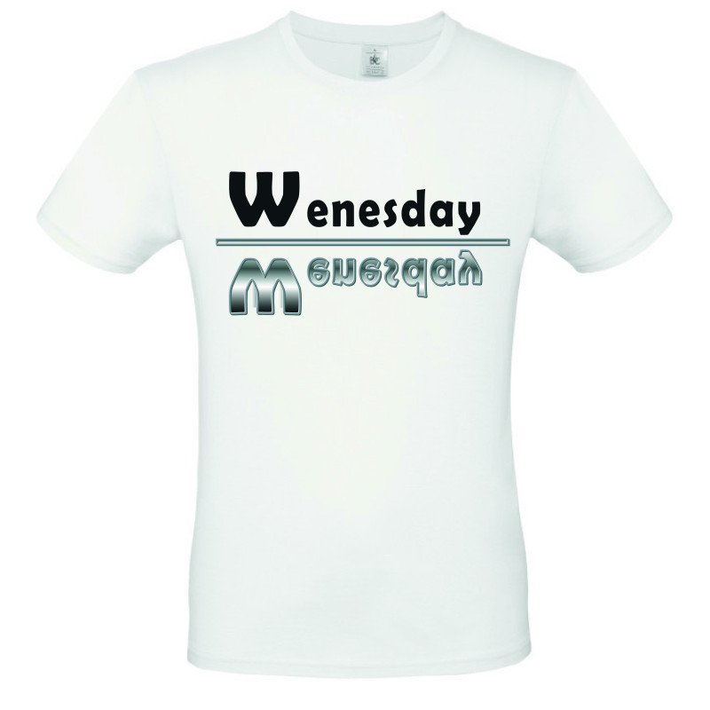 t-shirt homme wenesday