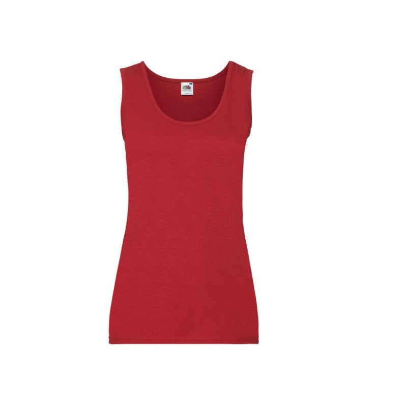 Débardeur Rouge Femme Fruit of the Loom Débardeur Rouge Femme Fruit of the Loom